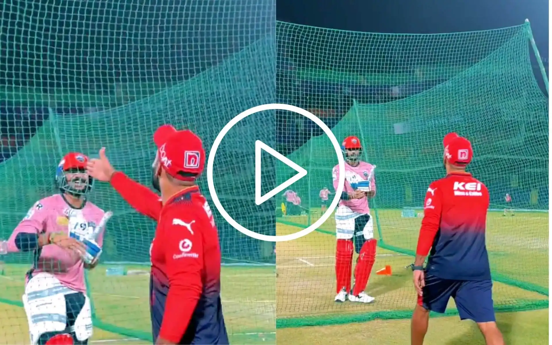 "Tu Khel Na Yaar" Dinesh Karthik's Playful Advice To Axar Patel Before DC vs RCB Match